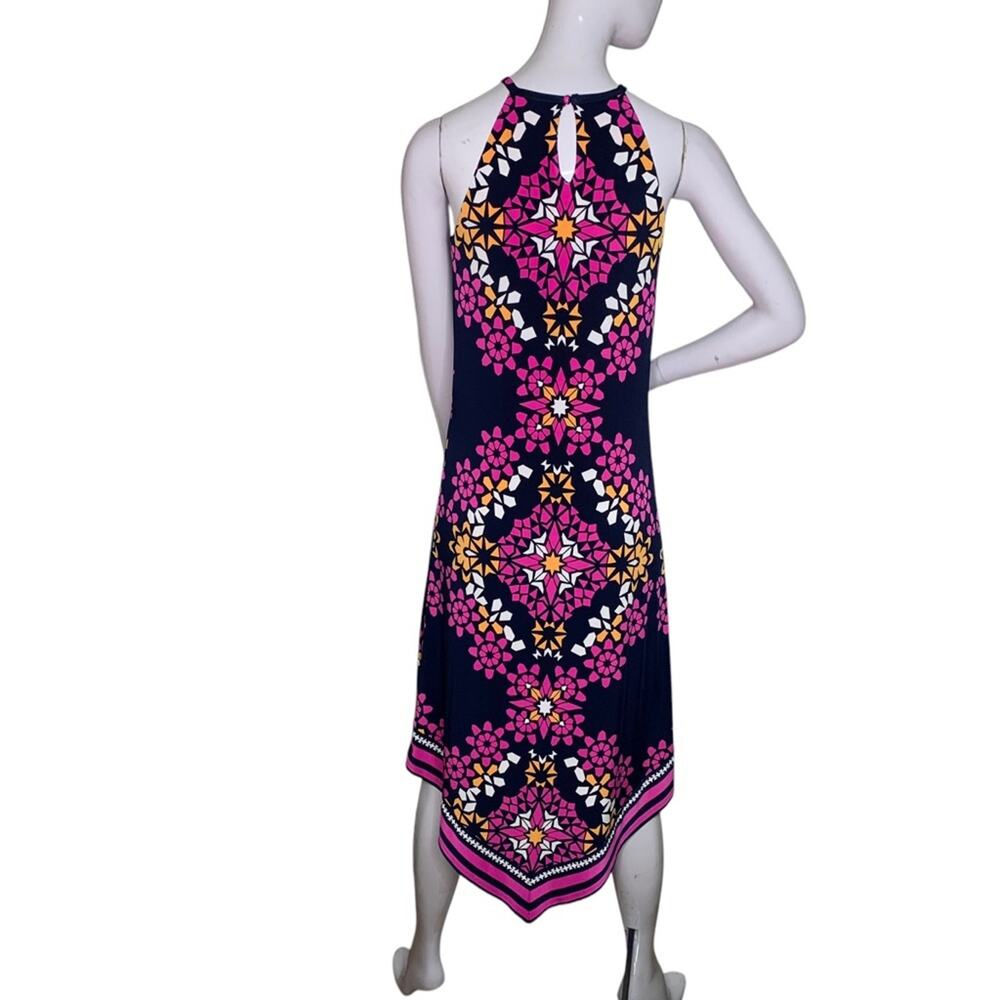 INC International Concept Halter Sleeveless Dress Geometric Print Size S - Picture 7 of 12